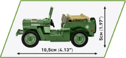 Americký terénny automobil Medical Willys MB COBI 2295 - World War II 1:35 - kopie