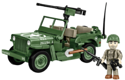 Americký ozbrojený terénní automobil Jeep Willys MB COBI 2296 - World War II 1:35