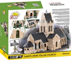 Francouzský kostel Sainte-Mère-Église den D 1944 COBI 2299 - World War II