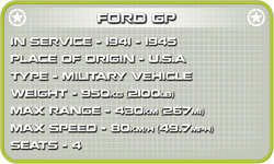 Americký terénní automobil Ford GP COBI 2400 - World War II
