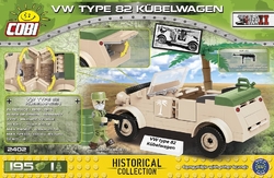 Velitelský vůz VW typ 82 Kübelwagen COBI 2402 - World War II