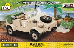 Velitelský vůz VW typ 82 Kübelwagen COBI 2402 - World War II