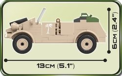 Velitelský vůz VW typ 82 Kübelwagen COBI 2402 - World War II