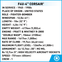 Americký bitevní letoun F4U-4 Corsair COBI 2417 - Korean War