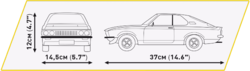 Automobil Opel Rekord C "Černá vdova" COBI 24332 - Limitovaná edice Youngtimer - kopie