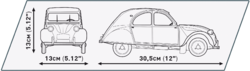 Auto Citroën 2CV ,,Kačica" CHARLESTON 1980 COBI 24512 - Youngtimer - kopie