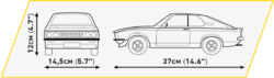 Automobil Opel Manta A 1970 COBI 24339 - Youngtimer 1:12 - kopie