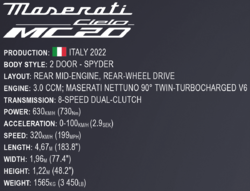 Maserati Granturismo Modena COBI 24505 - Maserati 1:35 - kopie