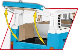 Volkswagen T2b Bus COBI 24621 - Action Town 1:35 - kopie