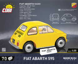 Automobil ABARTH 595 COBI 24514 - ABARTH 1:35