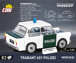 Automobil TRABANT 601 Policie COBI 24541 - Youngtimer