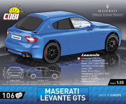 Car Maserati Ghibli Hybrid COBI 24566 - Maserati - kopie