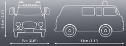 Automobil Barkas B1000 hasiči COBI 24594 - Youngtimer 