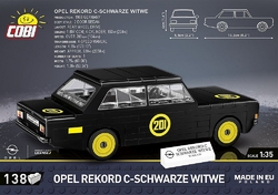 Automobil Opel Rekord C Černá vdova COBI 24597 - Youngtimer 1:35