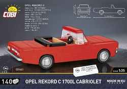 Automobil Opel Rekord C 1700L Cabriolet COBI 24599 - Youngtimer 1:35