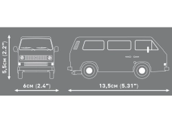 Automobil Volkswagen T3 Camper Van COBI 24638 – Action Town 1:35 - kopie