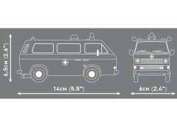 Automobil Volkswagen T3 COBI 24634 – Action Town 1:35 - kopie