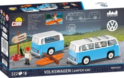 Automobil Volkswagen Transporter T2b Camper Van COBI 24653 - Action Town 1:35