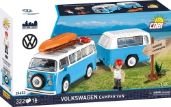 Automobil Volkswagen Transporter T2b Camper Van COBI 24653 - Action Town 1:35