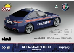 Auto GIULIA Quadrifoglio Carabinieri COBI 24654 - Action Town 1:35