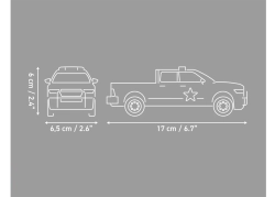 Americký automobil pick-up RAM 1500 Sheriff COBI 24658 - Action Town 1:35