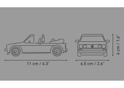 Automobil Volkswagen Golf GTI british version cabriolet COBI 24661 - Volkswagen 1:35