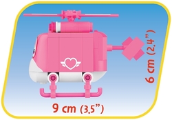 Záchranářka Dizzy MINI růžový vrtulník COBI 25127 - Super Wings