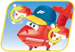 Sporťák Flip MINI červené letadlo COBI 25136 - Super Wings