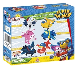 Světoběžník Jett červené letadlo COBI 25139 - Super Wings - Mission Team