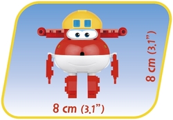 Světoběžník Jett červené letadlo COBI 25139 - Super Wings - Mission Team