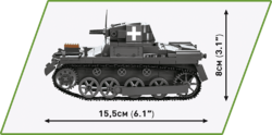 Lehký tank PANZER I AUSF. A COBI 2534 - World War II