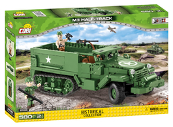 Americký kolopásový obrněný transportér M3 Half-track COBI 2536 - World War II