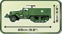 Kolopásové víceúčelové vozidlo M3 Half-track COBI 2536 - World War II