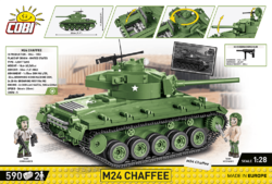 Americký lehký Tank M24 Chaffee II WW COBI 2543 - World War II