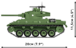 Americký lehký Tank M24 Chaffee II WW COBI 2543 - World War II