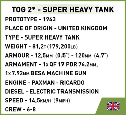 British Super Heavy Tank TOG2 COBI 2544 - World War II