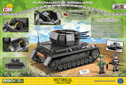 Self-propelled anti-aircraft cannon Flakpanzer IV WIRBELWIND COBI 2547 - World War II Limited edition - kopie