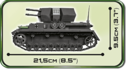 Samohybný protiletadlový kanon Flakpanzer IV WIRBELWIND COBI 2547 - World War II Limited edition - kopie