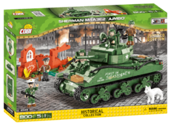 Amerikanischer Sherman-Panzer M4A1 COBI 2708 - WWII - kopie