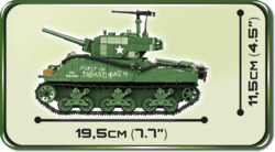Americký tank Sherman M4A3E8 COBI 2705 - World War II - kopie - kopie