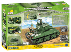 American Heavy Tank Sherman M4A3E2 JUMBO COBI 2550 - World War II