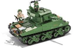 Americký ťažký tank Sherman M4A3E2 JUMBO COBI 2549 - limitovaná edícia World War II - kopie