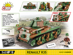 Francouzský lehký pěchotní tank RENAULT R35 COBI 2553 - World War II