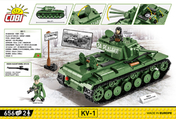 Těžký tank Kliment Voroshilov KV-2 COBI 2490 - World War II - kopie