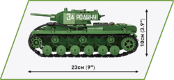 Těžký tank Kliment Voroshilov KV-2 COBI 2490 - World War II - kopie