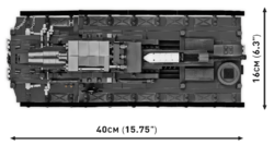 Nemecké samohybné delo Karl-Gerät 040 COBI 2530- World War II - kopie