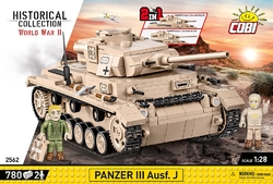 Deutscher mittlerer Panzer Panzer III Pz. KpfW. Ausf. J COBI 2561 - Limited Edition WW II - kopie