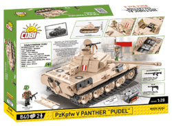 Německý střední tank Panther V "PUDEL" Varšavské povstání COBI 2568 - World War II