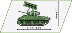 Americký stredný tank Sherman M4A3 COBI 2570 - World War II - kopie