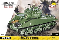 Americký stredný tank Sherman M4A1 COBI 3044 - Company of Heroes 3 - kopie